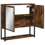 Armario con espejo baño madera roble ahumado 60x16x60 cm de , Tocadores de baño - Ref: Foro24-842423, Precio: 66,77 €, Descue...