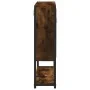 Armario con espejo baño madera roble ahumado 60x16x60 cm de , Tocadores de baño - Ref: Foro24-842423, Precio: 66,77 €, Descue...