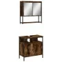 Set de muebles baño 2 pzas madera contrachapada roble ahumado by , Bathroom furniture - Ref: Foro24-3214657, Price: 102,58 €,...