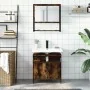 Set de muebles baño 2 pzas madera contrachapada roble ahumado by , Bathroom furniture - Ref: Foro24-3214657, Price: 102,58 €,...