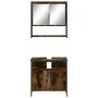 Set de muebles baño 2 pzas madera contrachapada roble ahumado by , Bathroom furniture - Ref: Foro24-3214657, Price: 102,58 €,...