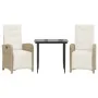 Sillas y mesita de jardín 3 piezas ratán sintético cojín beige von , Gartensets - Ref: Foro24-3212570, Preis: 375,15 €, Rabat...