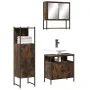 Set de muebles baño 3 pzas madera contrachapada roble ahumado by , Bathroom furniture - Ref: Foro24-3214697, Price: 159,34 €,...