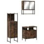 Set de muebles baño 3 pzas madera contrachapada roble ahumado by , Bathroom furniture - Ref: Foro24-3214697, Price: 159,34 €,...