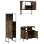 Set de muebles baño 3 pzas madera contrachapada roble ahumado by , Bathroom furniture - Ref: Foro24-3214697, Price: 159,34 €,...