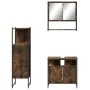 Set de muebles baño 3 pzas madera contrachapada roble ahumado by , Bathroom furniture - Ref: Foro24-3214697, Price: 159,34 €,...