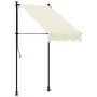 Toldo retráctil de tela y acero crema 100x150 cm by , Awnings - Ref: Foro24-368743, Price: 67,11 €, Discount: %