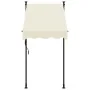 Toldo retráctil de tela y acero crema 100x150 cm by , Awnings - Ref: Foro24-368743, Price: 67,11 €, Discount: %
