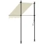 Toldo retráctil de tela y acero crema 100x150 cm by , Awnings - Ref: Foro24-368743, Price: 67,11 €, Discount: %