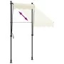 Toldo retráctil de tela y acero crema 100x150 cm by , Awnings - Ref: Foro24-368743, Price: 67,11 €, Discount: %