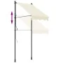 Toldo retráctil de tela y acero crema 100x150 cm by , Awnings - Ref: Foro24-368743, Price: 67,11 €, Discount: %