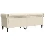 Sofá Chesterfield de 3 plazas lino by , Sofas - Ref: Foro24-372563, Price: 340,48 €, Discount: %