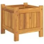Jardinera con forro madera maciza de acacia 31x31x30 cm by , Pots and planters - Ref: Foro24-366428, Price: 49,68 €, Discount: %