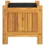 Jardinera con forro madera maciza de acacia 31x31x30 cm by , Pots and planters - Ref: Foro24-366428, Price: 49,68 €, Discount: %