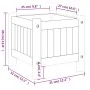 Jardinera con forro madera maciza de acacia 31x31x30 cm by , Pots and planters - Ref: Foro24-366428, Price: 49,68 €, Discount: %