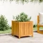 Jardinera con forro madera maciza de acacia 50x50x50 cm by , Pots and planters - Ref: Foro24-366440, Price: 87,94 €, Discount: %