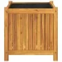 Jardinera con forro madera maciza de acacia 50x50x50 cm by , Pots and planters - Ref: Foro24-366440, Price: 87,94 €, Discount: %