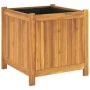 Jardinera con forro madera maciza de acacia 50x50x50 cm by , Pots and planters - Ref: Foro24-366440, Price: 87,94 €, Discount: %