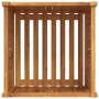 Jardinera con forro madera maciza de acacia 50x50x50 cm by , Pots and planters - Ref: Foro24-366440, Price: 87,94 €, Discount: %