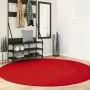 Alfombra de pelo corto OVIEDO roja Ø 200 cm de , Alfombras - Ref: Foro24-375635, Precio: 89,07 €, Descuento: %