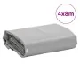 Lona gris 4x8 m 650 g/m² de , Lonas impermeables - Ref: Foro24-156116, Precio: 196,04 €, Descuento: %