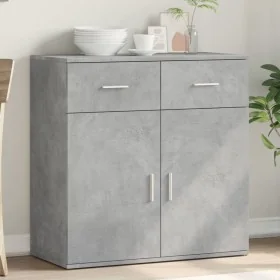Aparador de madera de ingeniería gris hormigón 79x38x80 cm von , Sideboards - Ref: Foro24-840523, Preis: 99,52 €, Rabatt: %