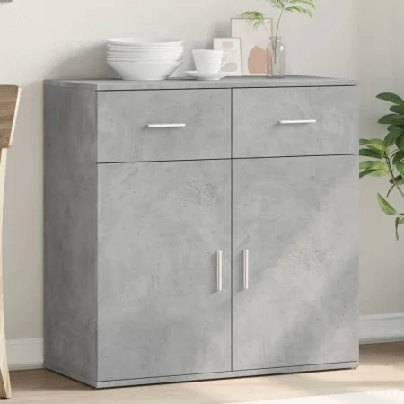 Aparador de madera de ingeniería gris hormigón 79x38x80 cm von , Sideboards - Ref: Foro24-840523, Preis: 99,49 €, Rabatt: %