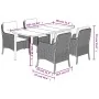 Set comedor de jardín 5 pzas con cojines ratán sintético beige von , Gartensets - Ref: Foro24-3211986, Preis: 567,84 €, Rabat...