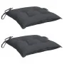 Cojines sillas de jardín 2 uds tela Oxford antracita 40x40x7 cm by , Cushions for chairs and sofas - Ref: Foro24-361450, Pric...