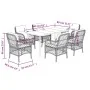 Set comedor jardín 7 pzas y cojines ratán sintético gris claro von , Gartensets - Ref: Foro24-3212170, Preis: 702,37 €, Rabat...