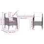 Set comedor de jardín 3 pzas con cojines ratán sintético negro de , Conjuntos de jardín - Ref: Foro24-3211906, Precio: 297,12...