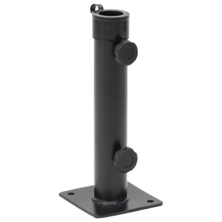 Base de sombrilla para mástil de Ø38/48 mm acero negro mate by , Umbrella bases - Ref: Foro24-4003373, Price: 20,44 €, Discou...