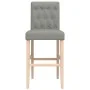 Taburetes altos 2 uds madera maciza de caucho y tela von , Küchenhocker - Ref: Foro24-4006214, Preis: 129,41 €, Rabatt: %