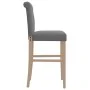 Taburetes altos 2 uds madera maciza de caucho y tela von , Küchenhocker - Ref: Foro24-4006214, Preis: 129,41 €, Rabatt: %