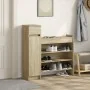 Zapatero madera de ingeniería roble Sonoma 100,5x28x100 cm by , Shoe racks and shoe organizers - Ref: Foro24-840424, Price: 1...