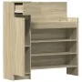 Zapatero madera de ingeniería roble Sonoma 100,5x28x100 cm by , Shoe racks and shoe organizers - Ref: Foro24-840424, Price: 1...