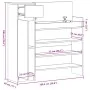 Zapatero madera de ingeniería roble Sonoma 100,5x28x100 cm by , Shoe racks and shoe organizers - Ref: Foro24-840424, Price: 1...