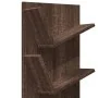 Estantería de pared 4 niveles marrón roble 33x16x90 cm de , Estantes y estanterías - Ref: Foro24-840722, Precio: 37,74 €, Des...