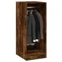 Armario de madera de ingeniería roble ahumado 48x41x102 cm de , Organizadores de vestidores y perchas de barra - Ref: Foro24-...