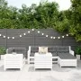 Juego de sofás de jardín 7 pzas madera maciza de pino blanco by , Garden sets - Ref: Foro24-3250509, Price: 581,31 €, Discoun...
