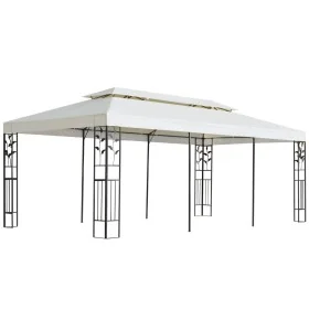 Cenador con doble techo acero blanco 6x3 m von , Zelte und Pavillons - Ref: Foro24-362376, Preis: 357,75 €, Rabatt: %