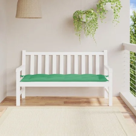 Cojín de banco de jardín tela Oxford verde 150x50x7 cm de , Cojines para sillas y sofás - Ref: Foro24-361607, Precio: 39,72 €...