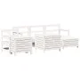 Juego de sofás de jardín 7 pzas madera maciza de pino blanco von , Gartensets - Ref: Foro24-3250521, Preis: 535,47 €, Rabatt: %