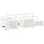 Juego de sofás de jardín 7 pzas madera maciza de pino blanco von , Gartensets - Ref: Foro24-3250537, Preis: 534,80 €, Rabatt: %