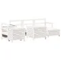 Juego de sofás de jardín 7 pzas madera maciza de pino blanco by , Garden sets - Ref: Foro24-3250549, Price: 543,90 €, Discoun...
