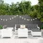 Juego de sofás de jardín 7 pzas madera maciza de pino blanco by , Garden sets - Ref: Foro24-3250549, Price: 543,90 €, Discoun...