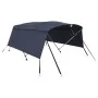 Toldo bimini 4 arcos con paredes laterales 243x(200-213)x137 cm de , Cubiertas para almacenamiento de barcas - Ref: Foro24-94...