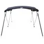 Toldo bimini 4 arcos con paredes laterales 243x(200-213)x137 cm de , Cubiertas para almacenamiento de barcas - Ref: Foro24-94...