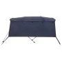 Toldo bimini 4 arcos con paredes laterales 243x(200-213)x137 cm de , Cubiertas para almacenamiento de barcas - Ref: Foro24-94...