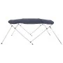 Toldo bimini 4 arcos con paredes laterales 243x(200-213)x137 cm de , Cubiertas para almacenamiento de barcas - Ref: Foro24-94...